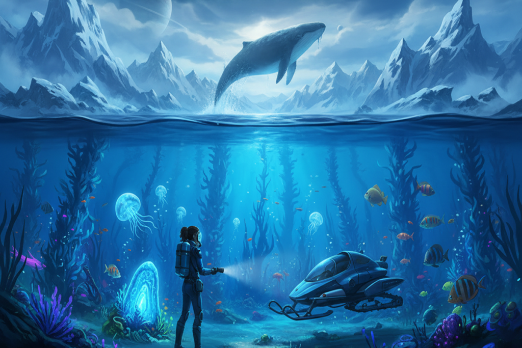 Gameplay d’un jeu d’aventure comme Subnautica : Below Zero