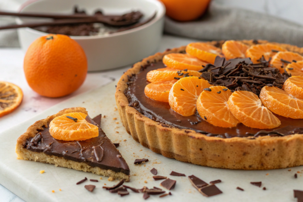 tarte au chocolat-clémentine