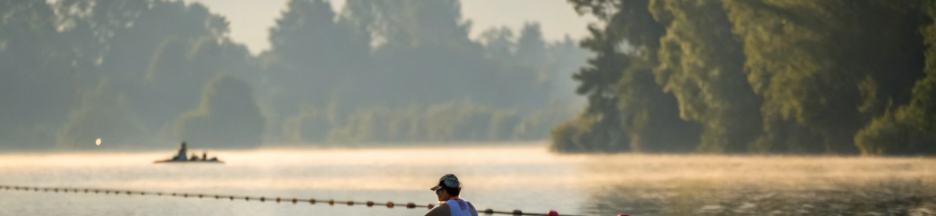 un athlète paralympique (rameur)