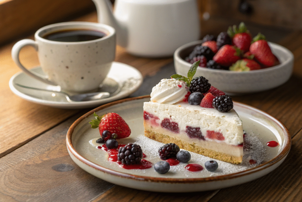 un dessert au petit-déjeuner