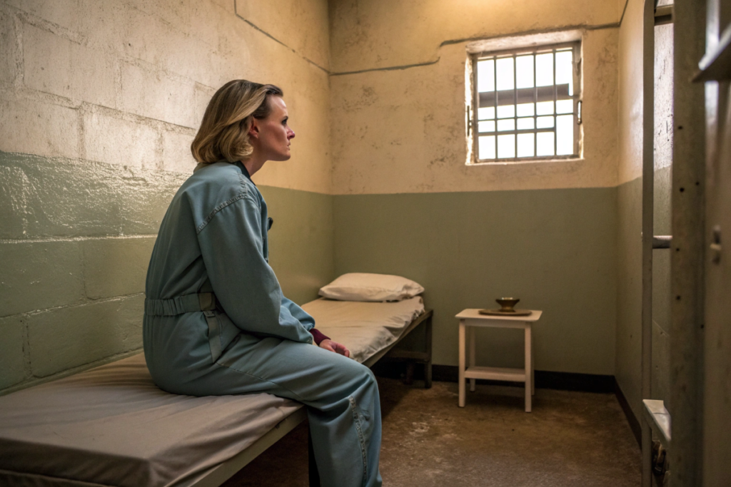 une femme en prison