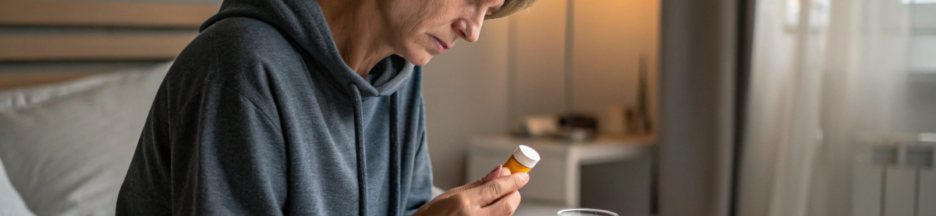 une personne qui prend des comprimés tels que l’oméprazole