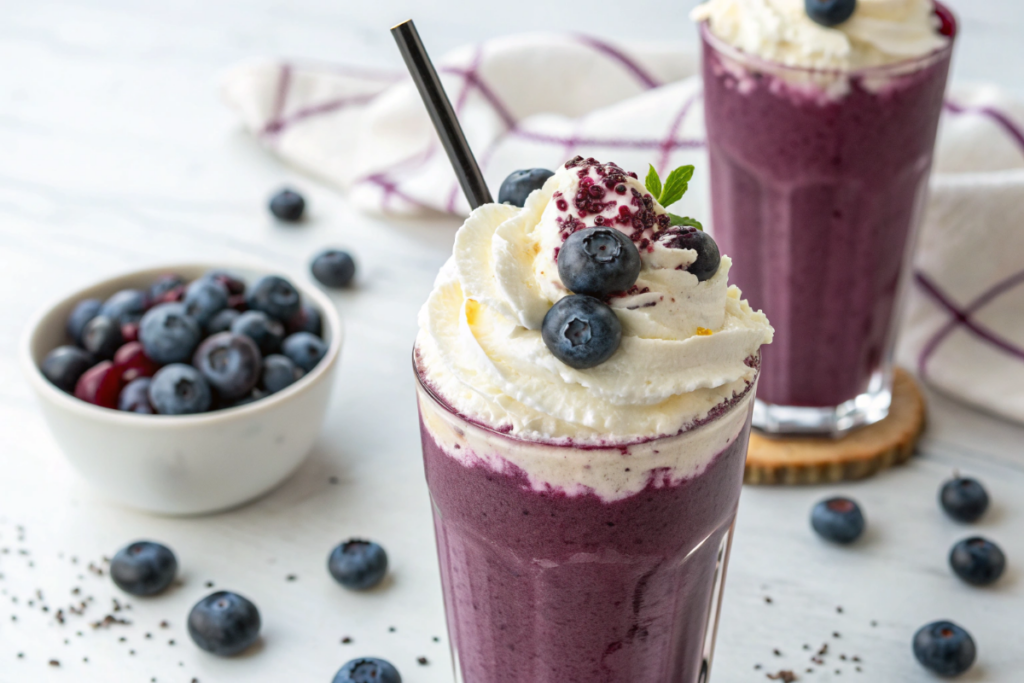 Le milkshake à la myrtille