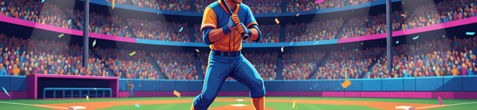 Un batteur comme dans le jeu Baseball Hits 26