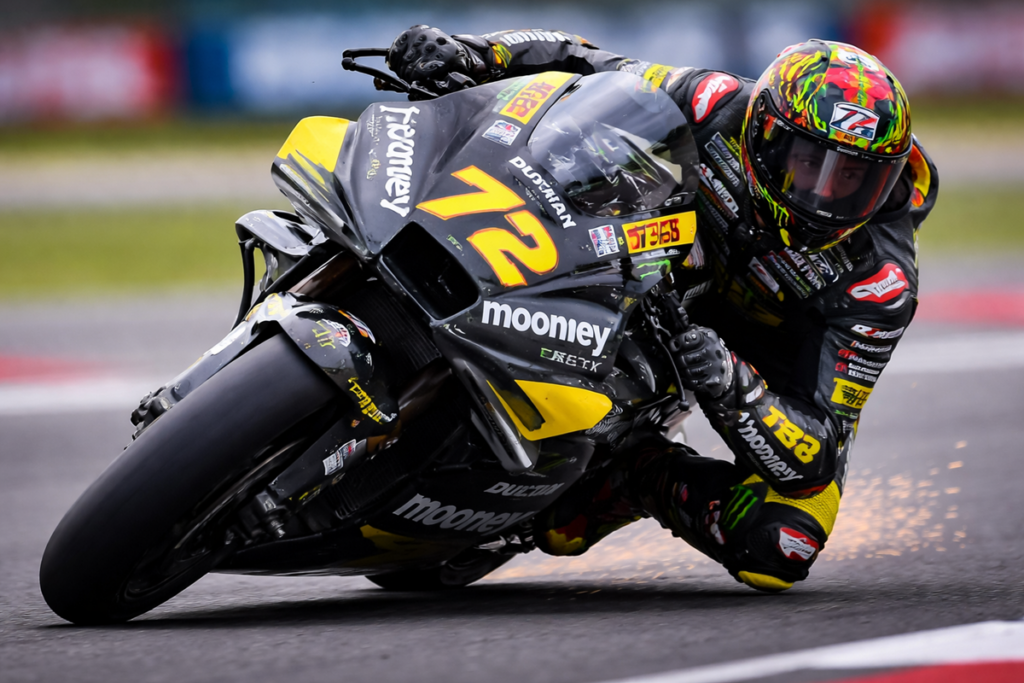 Marco Bezzecchi lors d’un Grand Prix