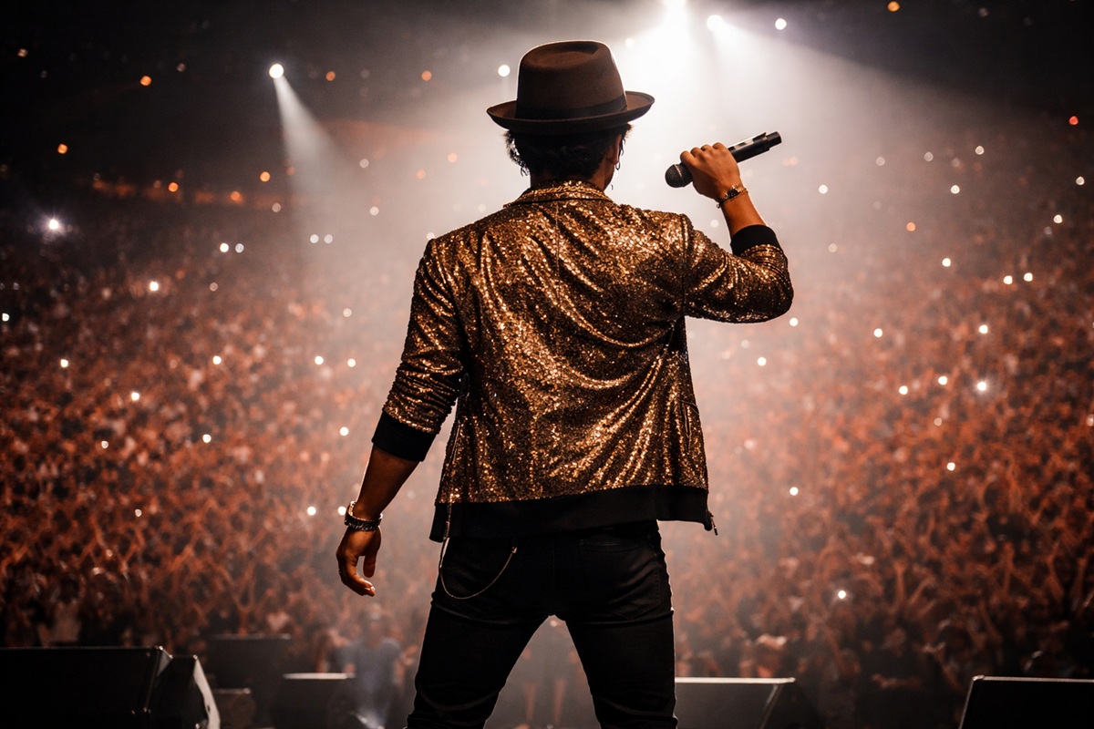 Bruno Mars sur scène