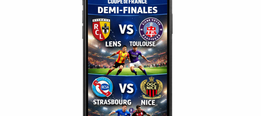 Coupe de France : news des demi-finales sur les smartphones
