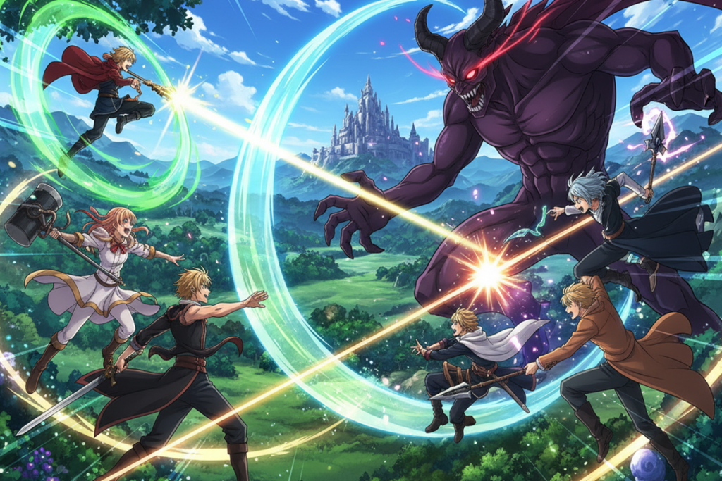 Gameplay du jeu RPG comme The Seven Deadly Sins : Origin