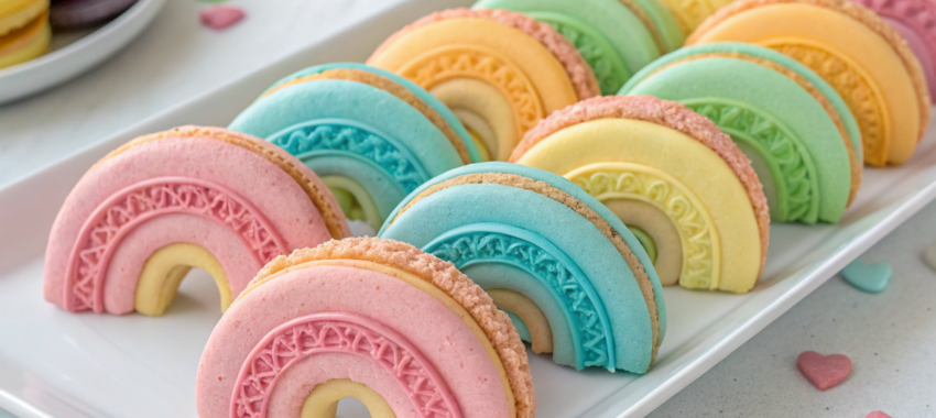 Cookies arc-en-ciel : les biscuits colorés