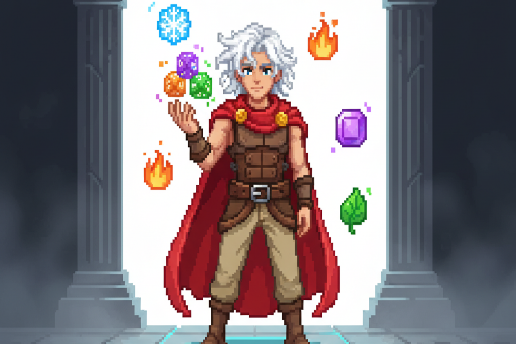 Personnage d’un jeu similaire à Dicero