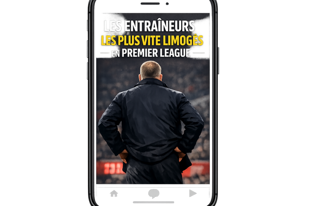 News de Premier League sur un smartphone