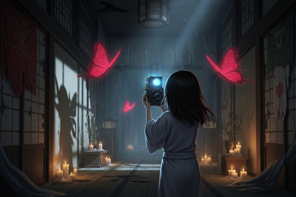 Gameplay d’un jeu similaire à Fatal Frame II : Crimson Butterfly