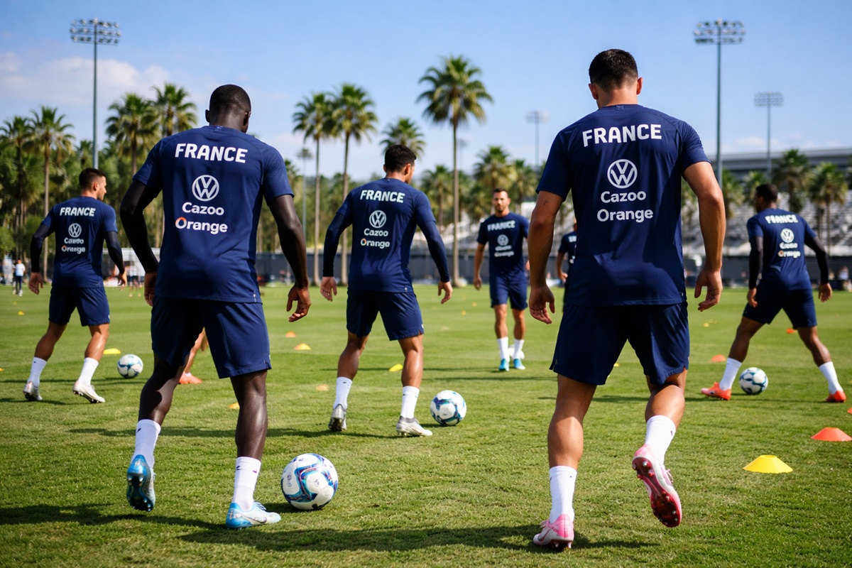 L’équipe de France en préparation pour la Coupe du Monde