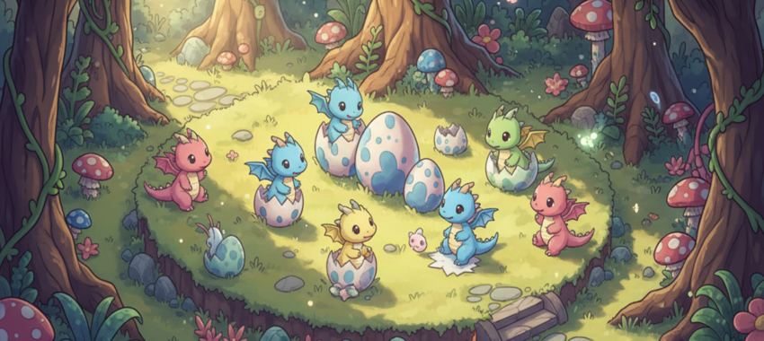 Jeu mobile Hatch Dragons propose une aventure cosy