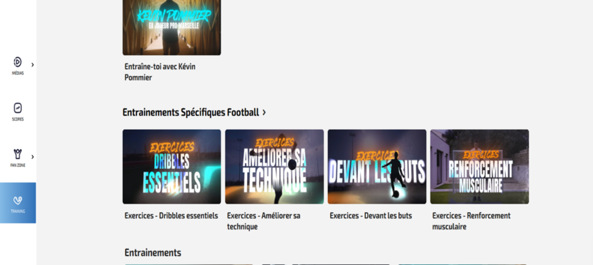 ClicnScores sur smartphone : scores, foot et exercices réunis
