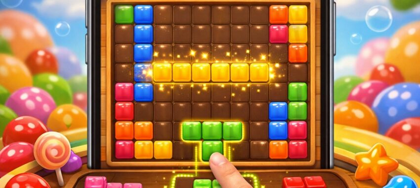 Jelly Block Puzzle : jeu mobile de réflexion fun pour enfants