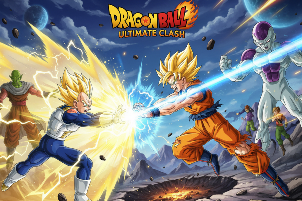 Gameplay d’un jeu d’action similaire à Dragon Ball