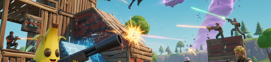 Gameplay d’un jeu similaire à Fortnite