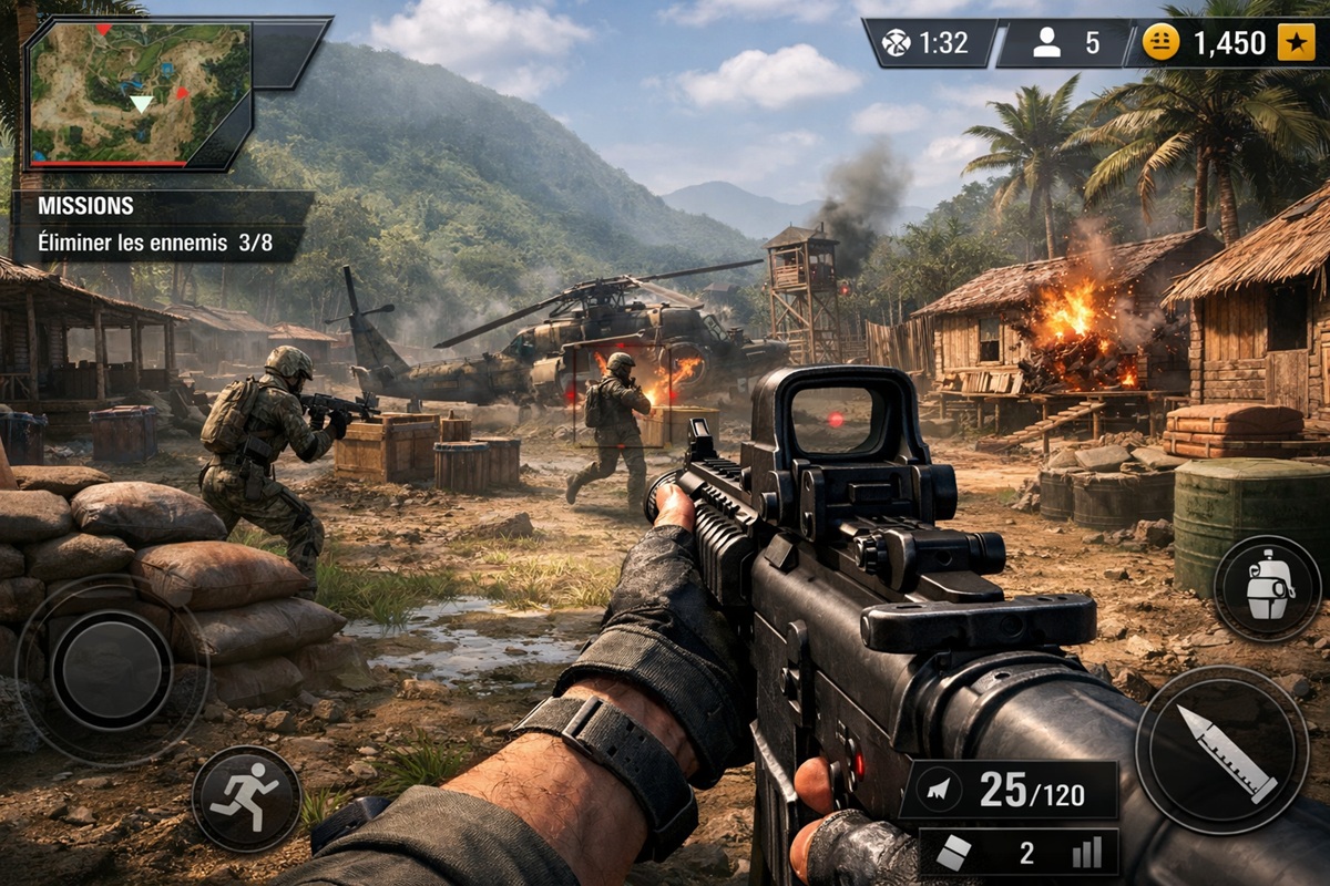 Jeux mobile d'action sur Android 