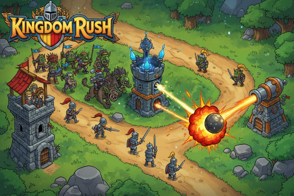Gameplay d’un jeu similaire à Kingdom Rush 6 : Genesis