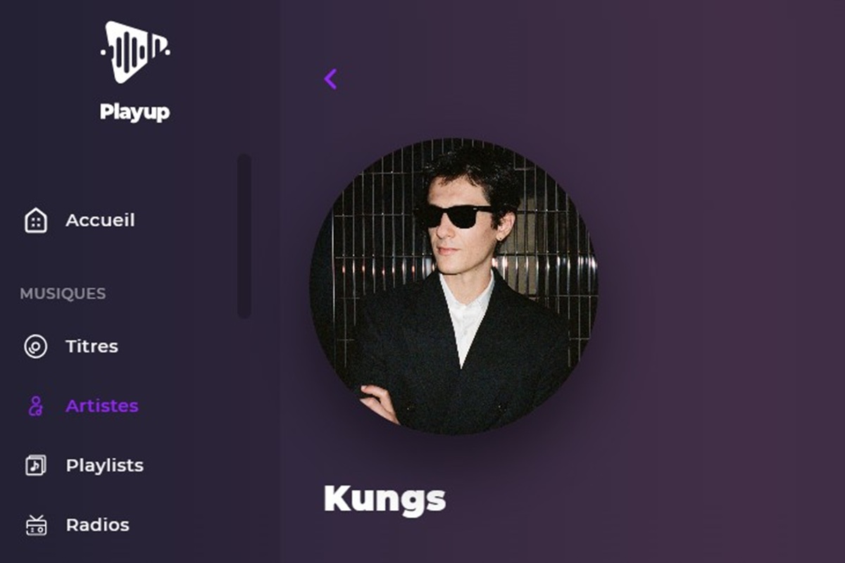 La page artiste de Kungs sur Playup