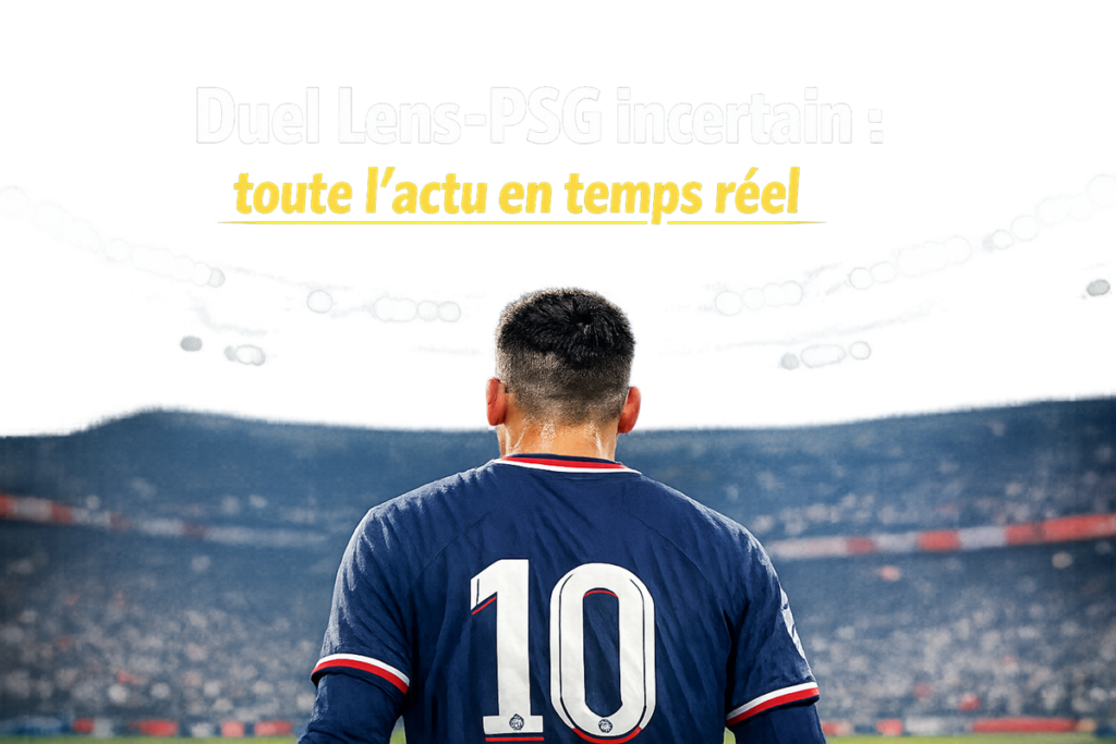 News sur le match entre Lens et le PSG
