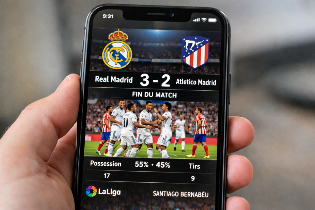 Match football Real Madrid en Liga
