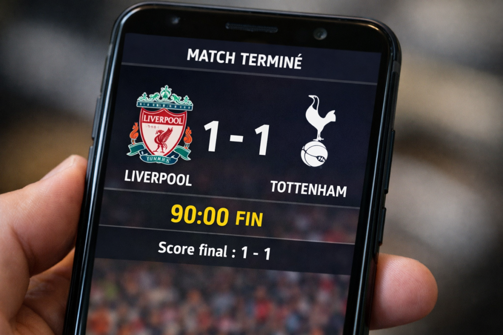 Résultat match de Premier League
