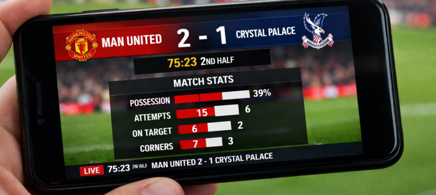 Manchester United bat Crystal Palace, les news du match sur smartphone