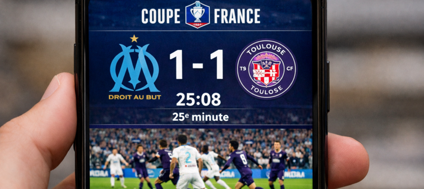 Coupe de France : l&rsquo;OM éliminé par Toulouse, news sur smartphone