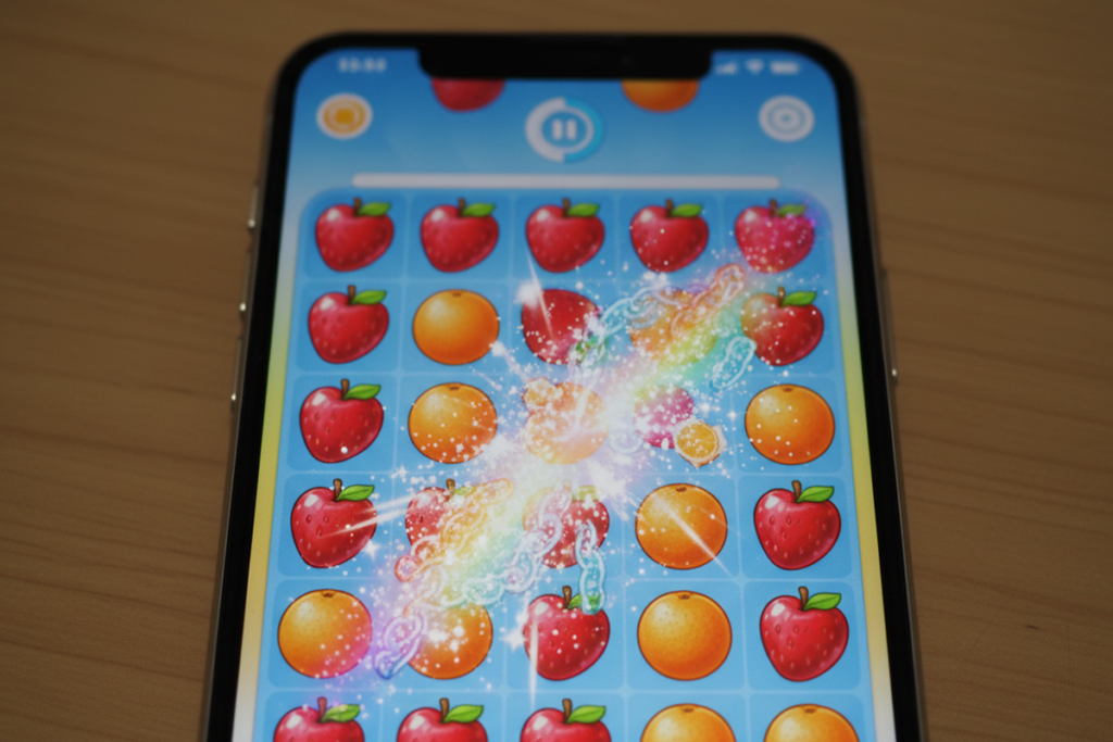 Gameplay des jeux mobiles de match-3