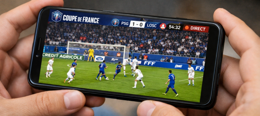 Smartphone : suivre Lyon-Lens en direct depuis son mobile