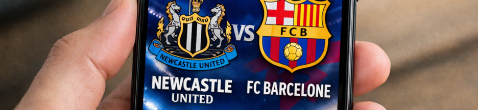 Match de Ligue des Champions entre Newcastle et le FC Barcelone