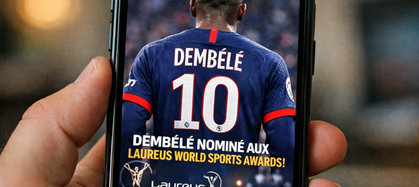 Laureus World Sports Awards : Dembélé et Doué à suivre sur smartphone