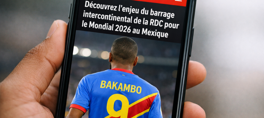 Coupe du Monde : suivez la RDC depuis votre smartphone