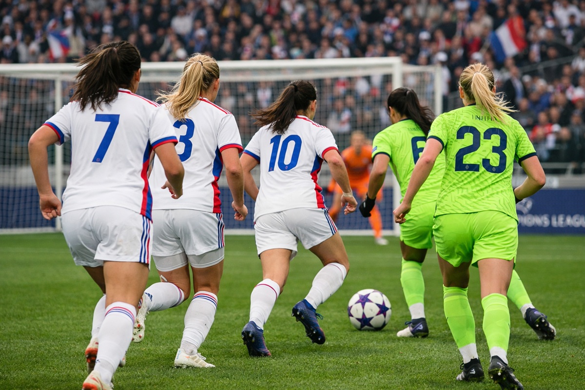 Match de Ligue des Champions entre l’OL et Wolfsburg
