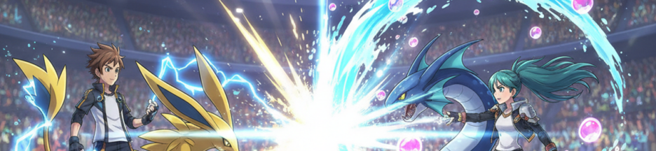 Gameplay d’un jeu de combat similaire à Pokémon Champions