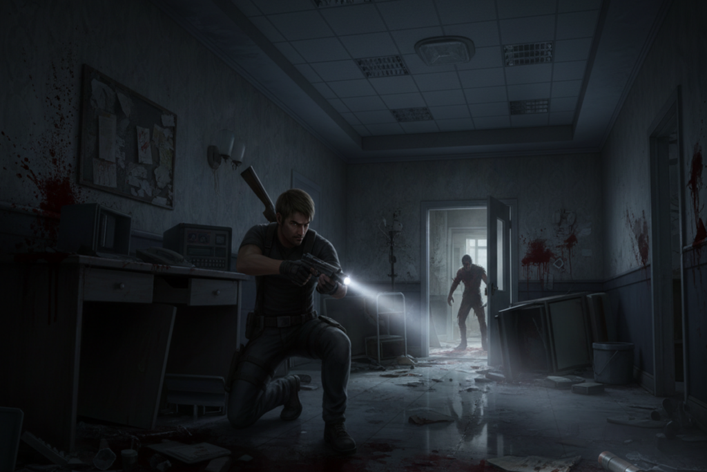 Gameplay d’un jeu similaire à Resident Evil