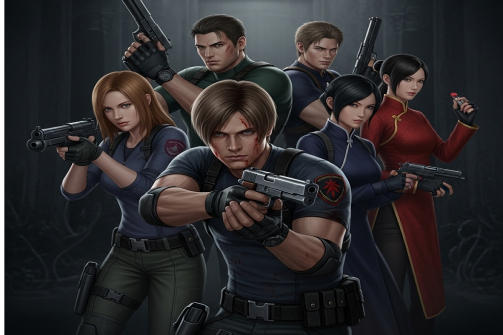 Personnages similaires à ceux des jeux Resident Evil