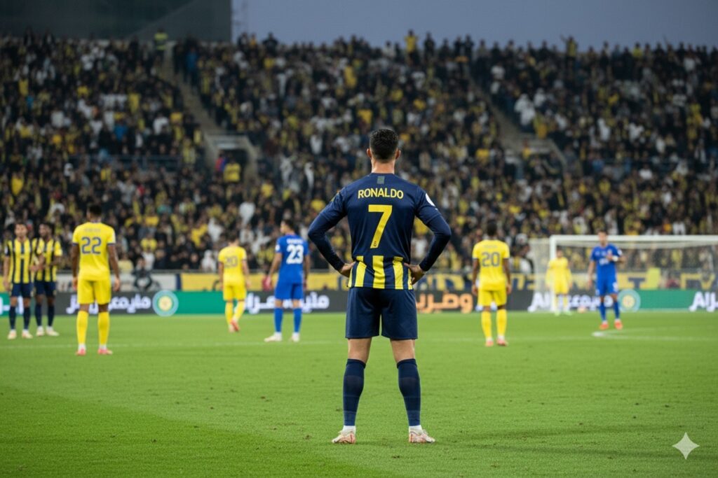 Cristiano Ronaldo avec le maillot d’Al Nassr
