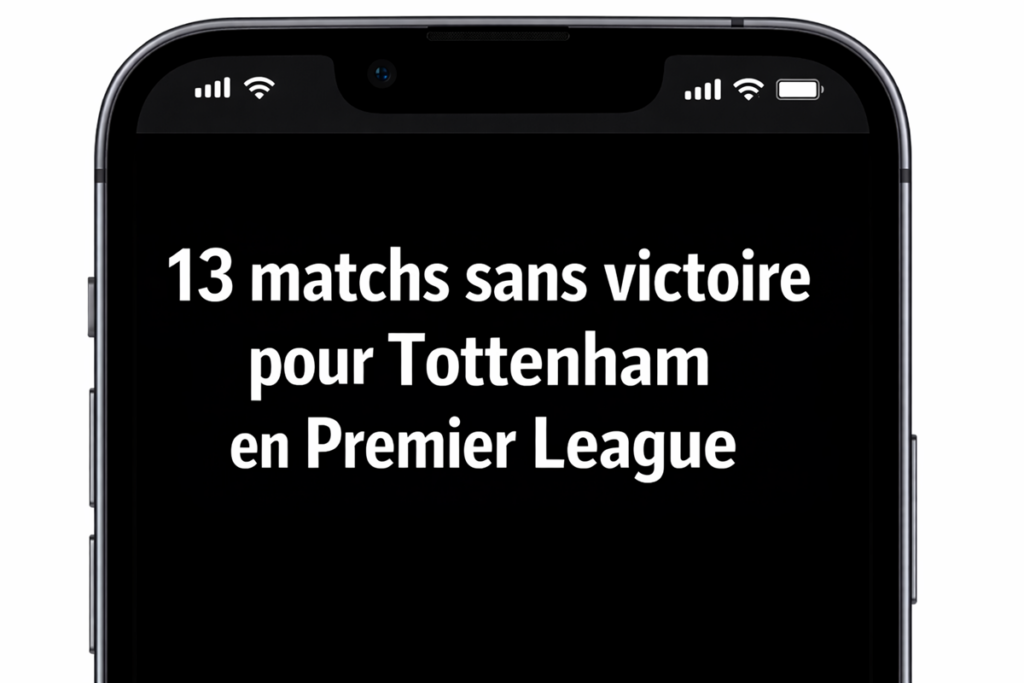 News de Tottenham sur votre iPhone
