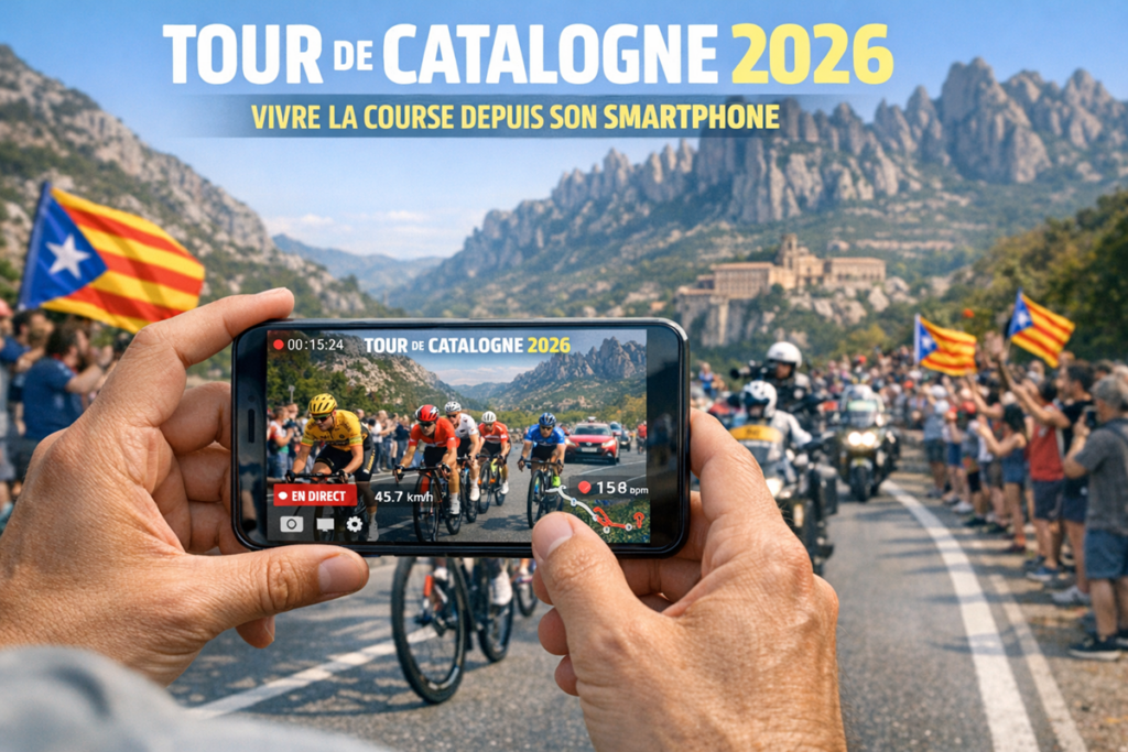 Tour de Catalogne 2026 sur un smartphone
