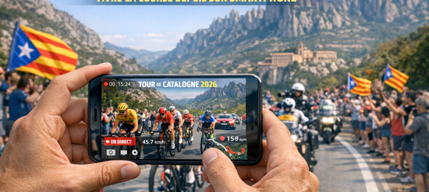 Tour de Catalogne 2026 : vivre la course depuis son smartphone