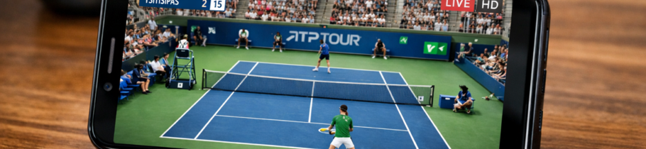 Tournoi Indian Wells sur un smartphone