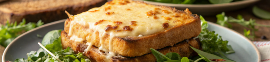 un croque-monsieur au vert