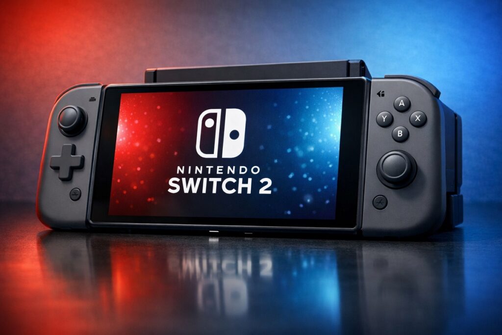 une Nintendo Switch, la console qui connait une MAJ 22.0.0