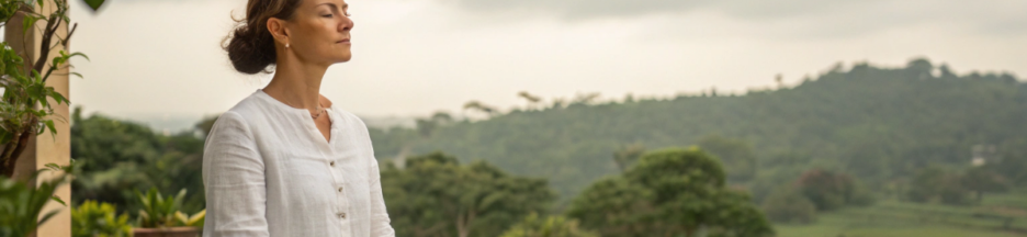 une femme qui fait de la méditation