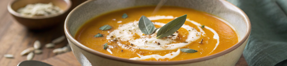 une soupe à la citrouille