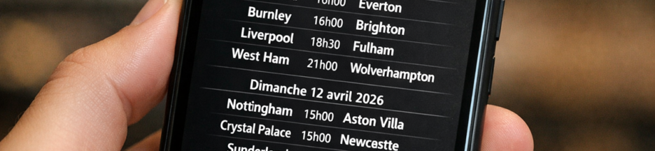 Matchs de la 32e journée de Premier League