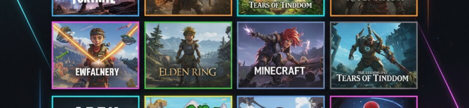 Mosaïque d’un Top 10 de jeux mobile